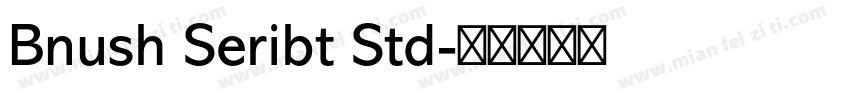 Bnush Seribt Std字体转换